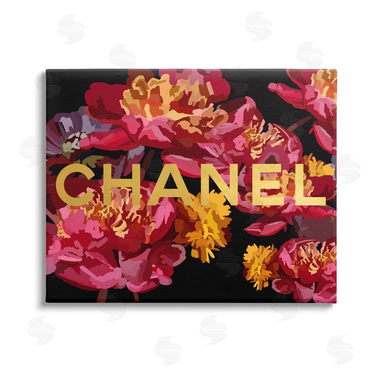 Amelia Noyes Glam Brand Blossoms Stretched Canvas Wall Art Print