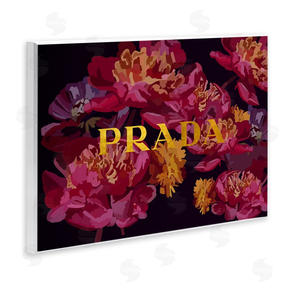 Amelia Noyes Glam Peonies Pattern Wall Plaque Art Print