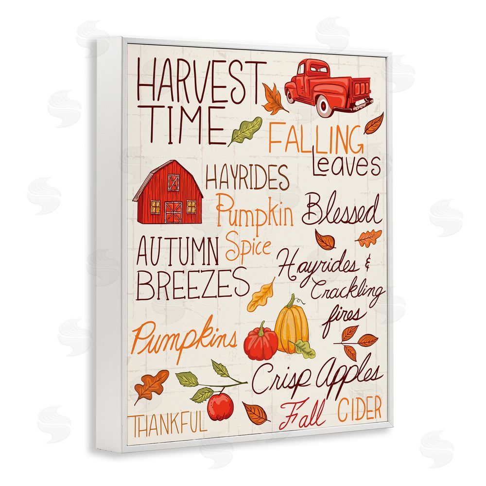 Diane Labombarbe Cozy Fall Activities White Framed Giclee Wall Art Print