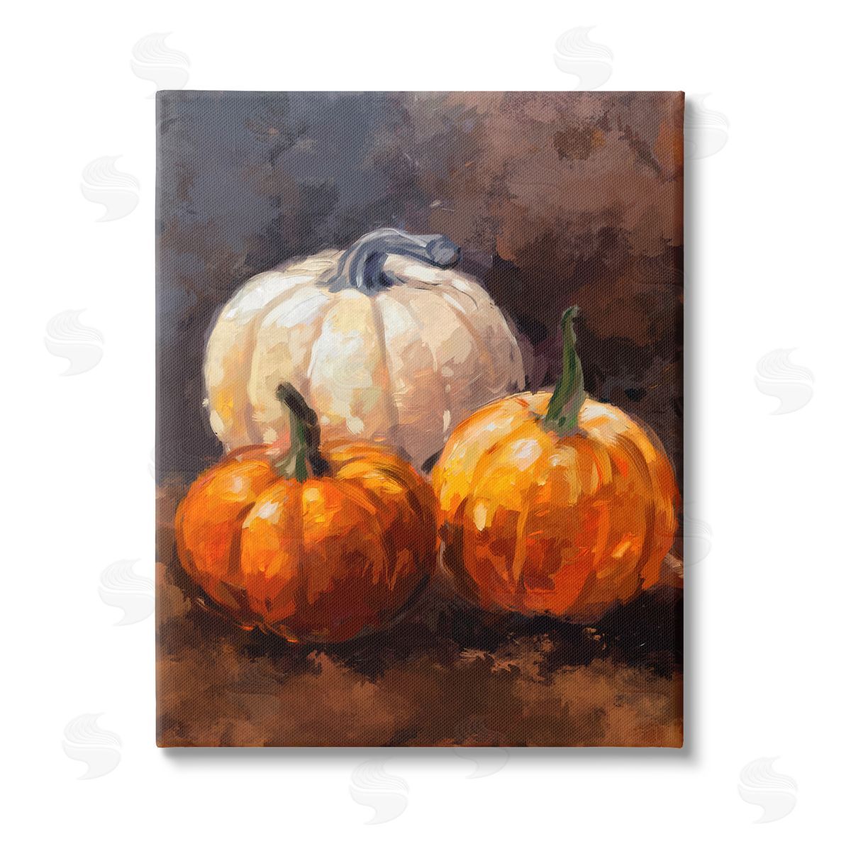 Ziwei Li Pumpkin Painting Still Life Stretched Canvas Wall Art Print