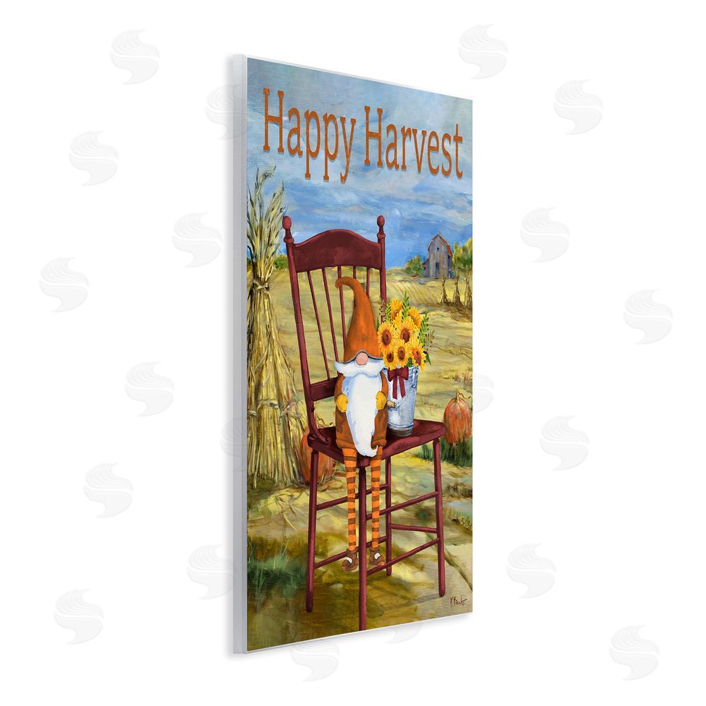 Paul Brent Happy Harvest Country Gnome Wall Plaque Art Print