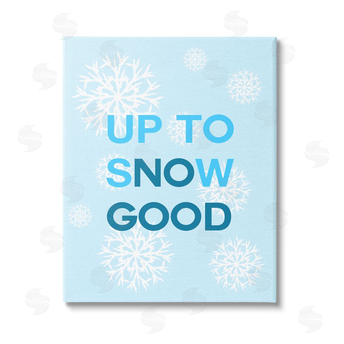 Stupell Studio Up To Snow Good Phrase Stretched Canvas Wall Art Print