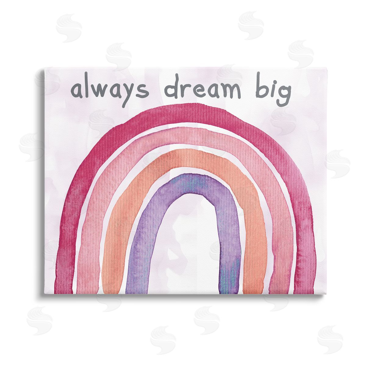 Kelly Donovan Always Dream Big Rainbow Stretched Canvas Wall Art Print