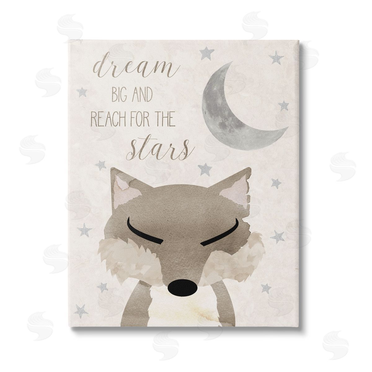 Daniela Santiago Soft Dream Big Fox Stretched Canvas Wall Art Print