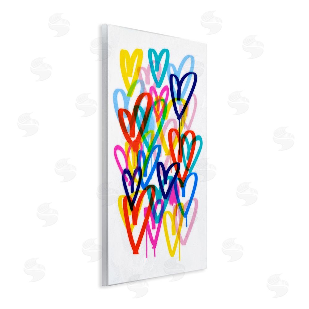 Victoria Barnes Urban Graffiti Hearts Wall Plaque Art Print