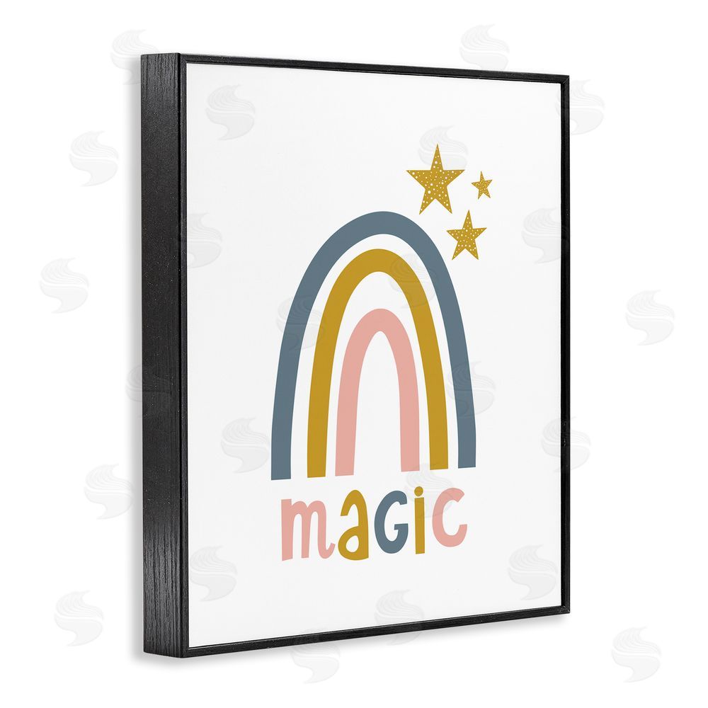 Alina Sagirova Rainbow with Magic Phrase Black Framed Giclee Wall Art Print