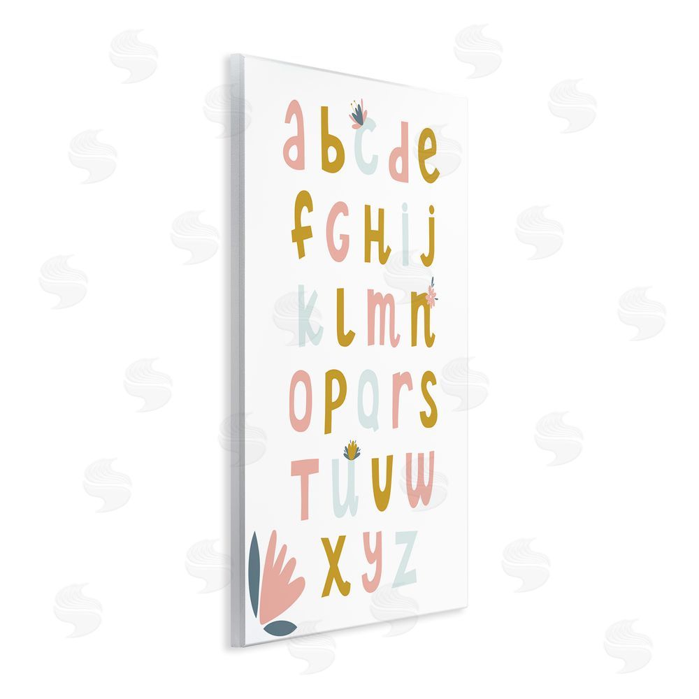 Alina Sagirova Muted Tones Floral Alphabet Wall Plaque Art Print