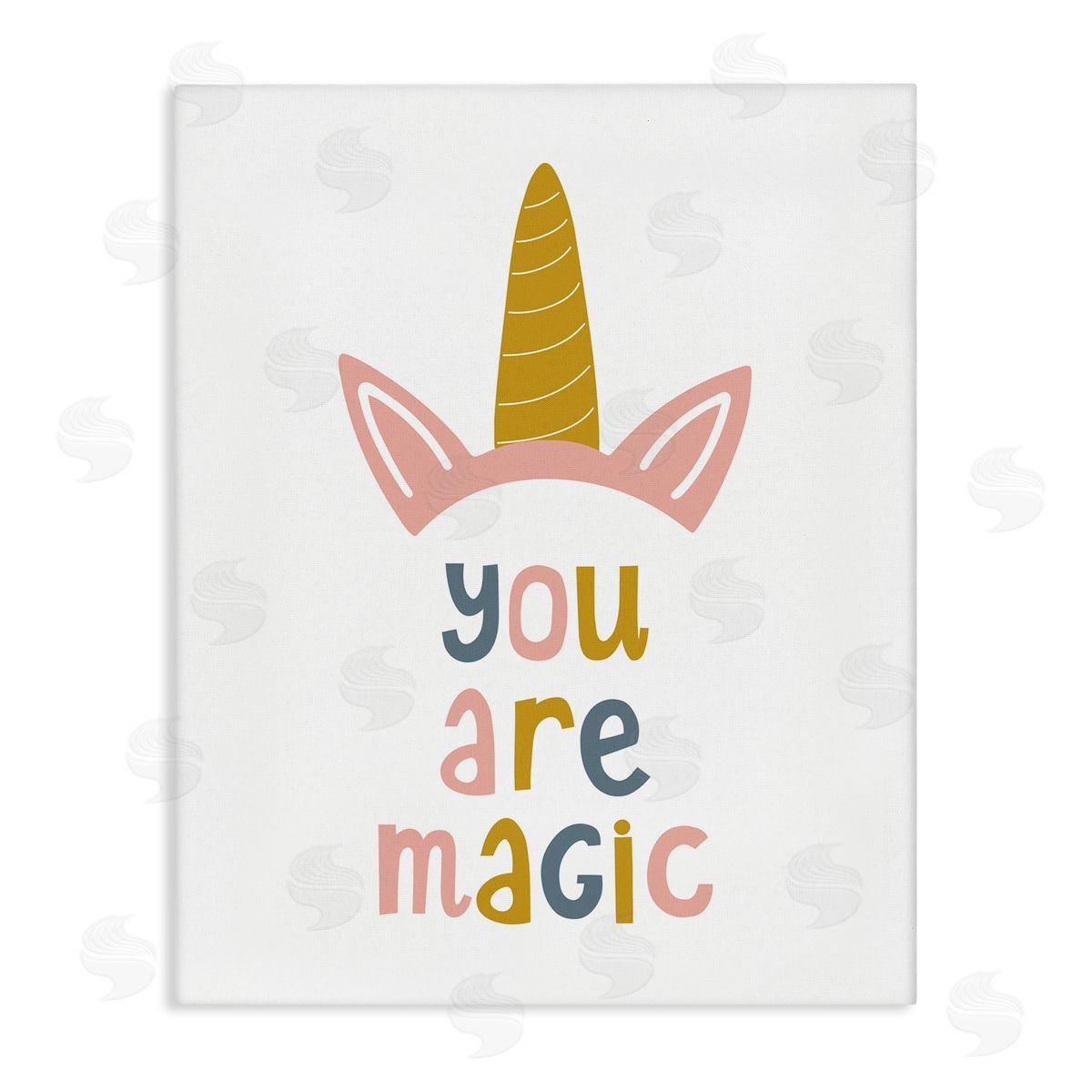 Alina Sagirova You Are Magic Unicorn Horn Stretched Canvas Wall Art Print