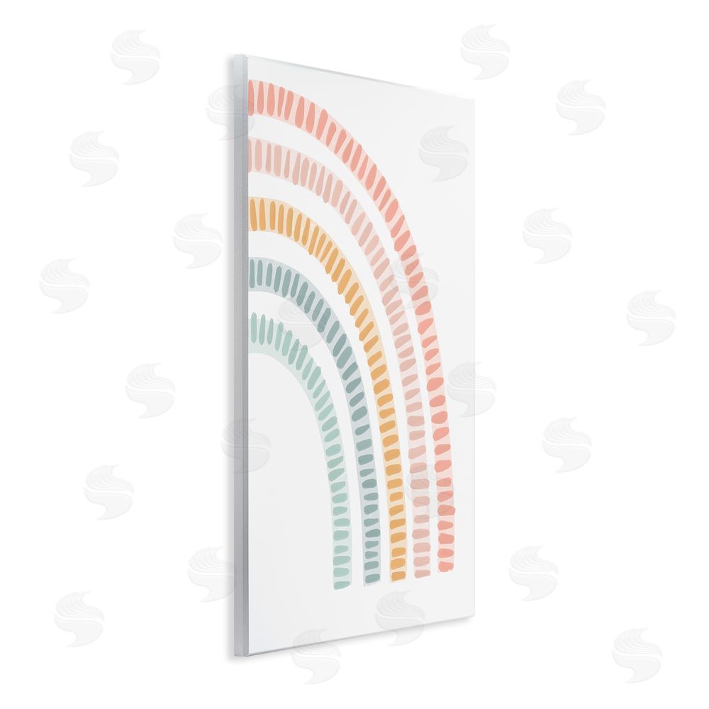 Stupell Studio Minimal Patterned Rainbow Wall Plaque Art Print