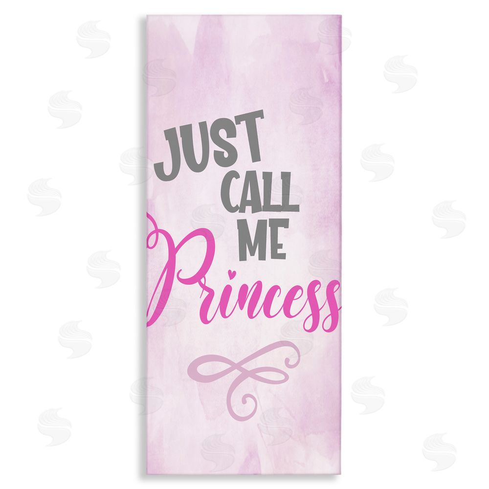 Kim Allen Pink Call Me Princess Stretched Canvas Wall Art Print
