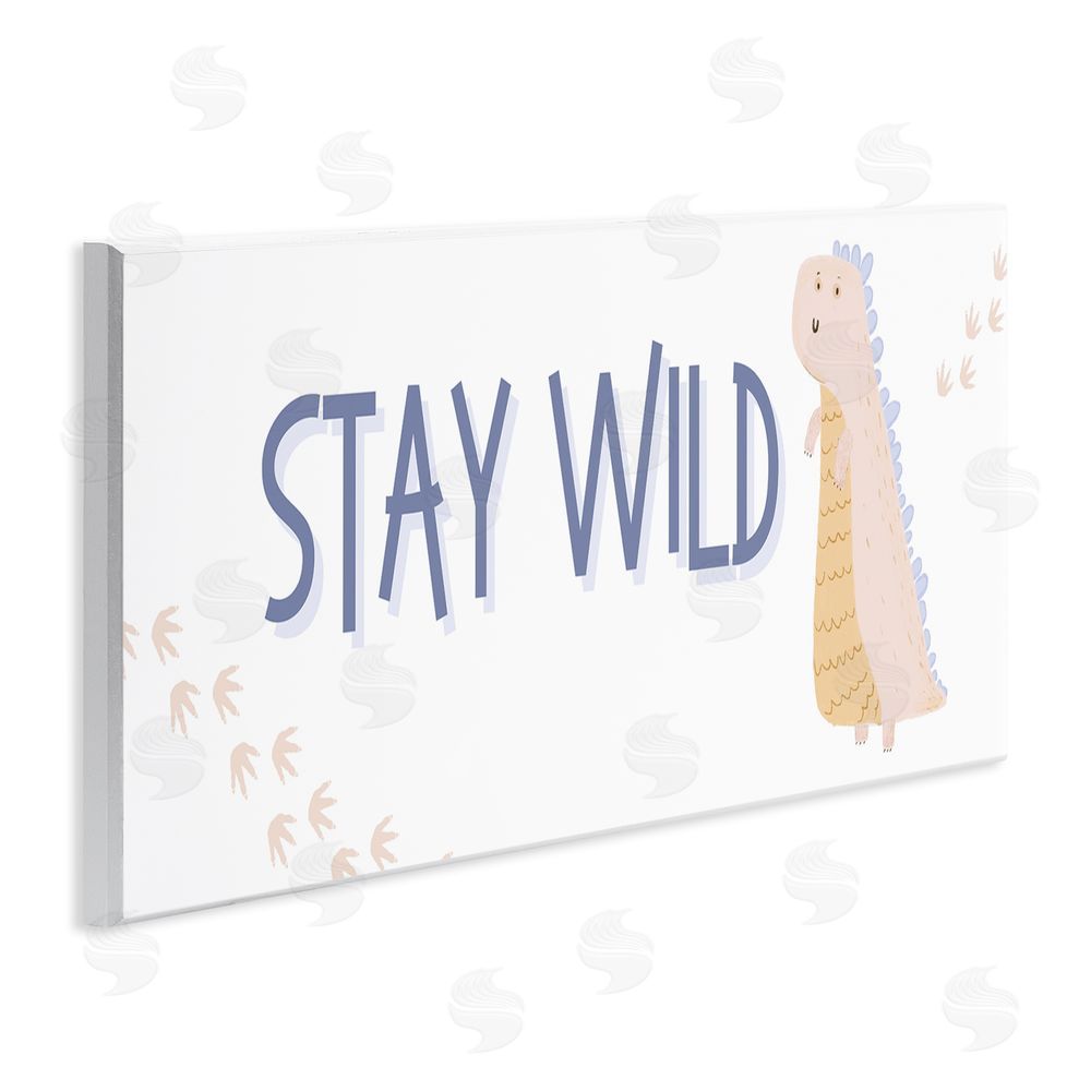 Katie Griggs Stay Wild Soft Dinosaur Wall Plaque Art Print