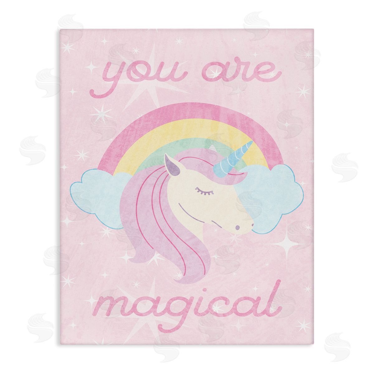Stupell Studio Magical Sparkle Unicorn Stretched Canvas Wall Art Print