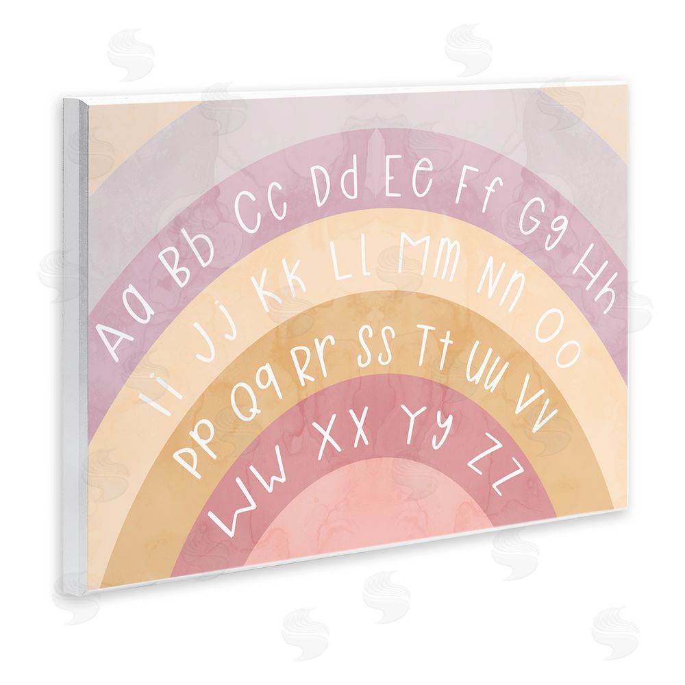 Stupell Studio Alphabet on Muted Arches Wall Plaque Art Print
