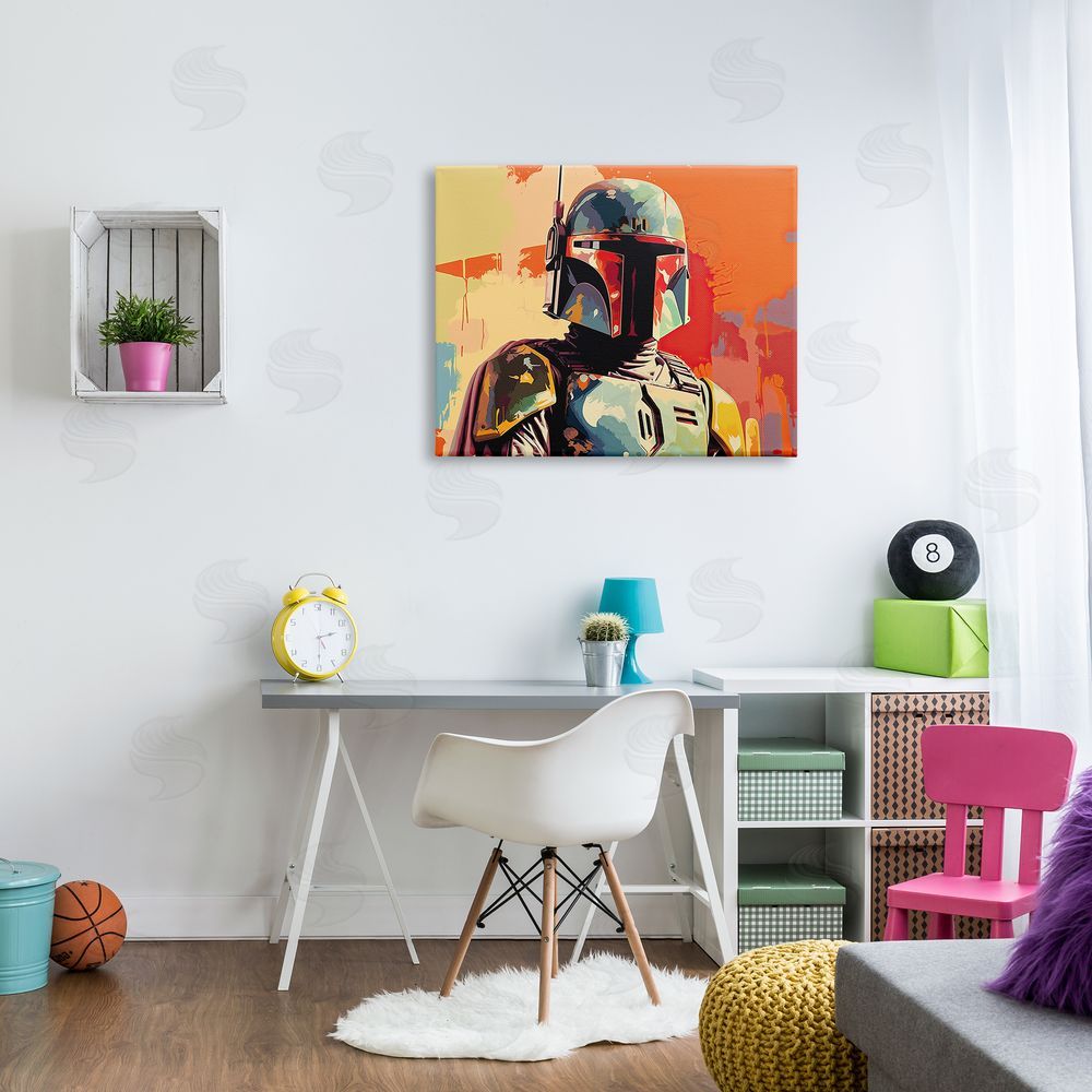 Birch & Ink Pop Culture Sci-Fi Man Canvas Wall Art Print in Room