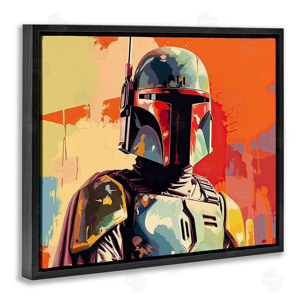 Birch & Ink Pop Culture Sci-Fi Man Black Floating Frame Canvas Wall Art Print