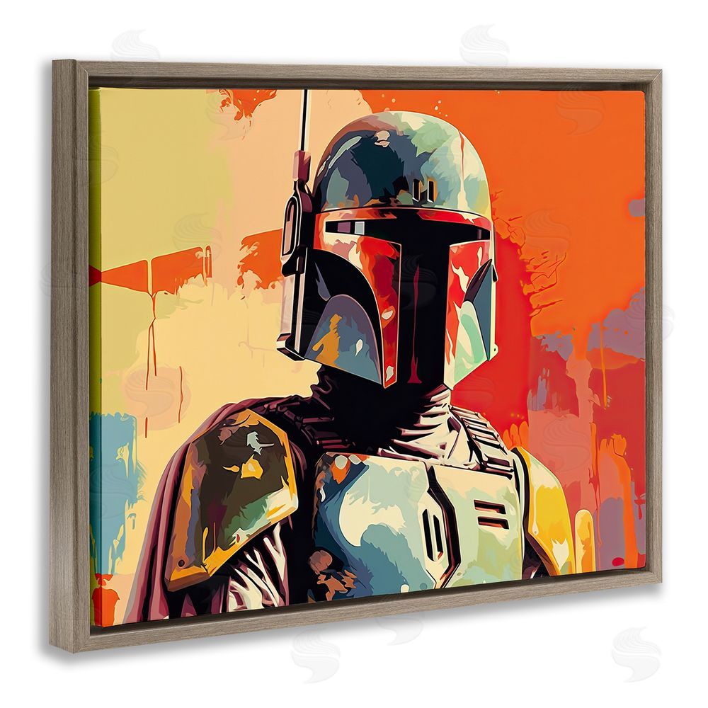 Birch & Ink Pop Culture Sci-Fi Man Brown Floating Frame Canvas Wall Art Print