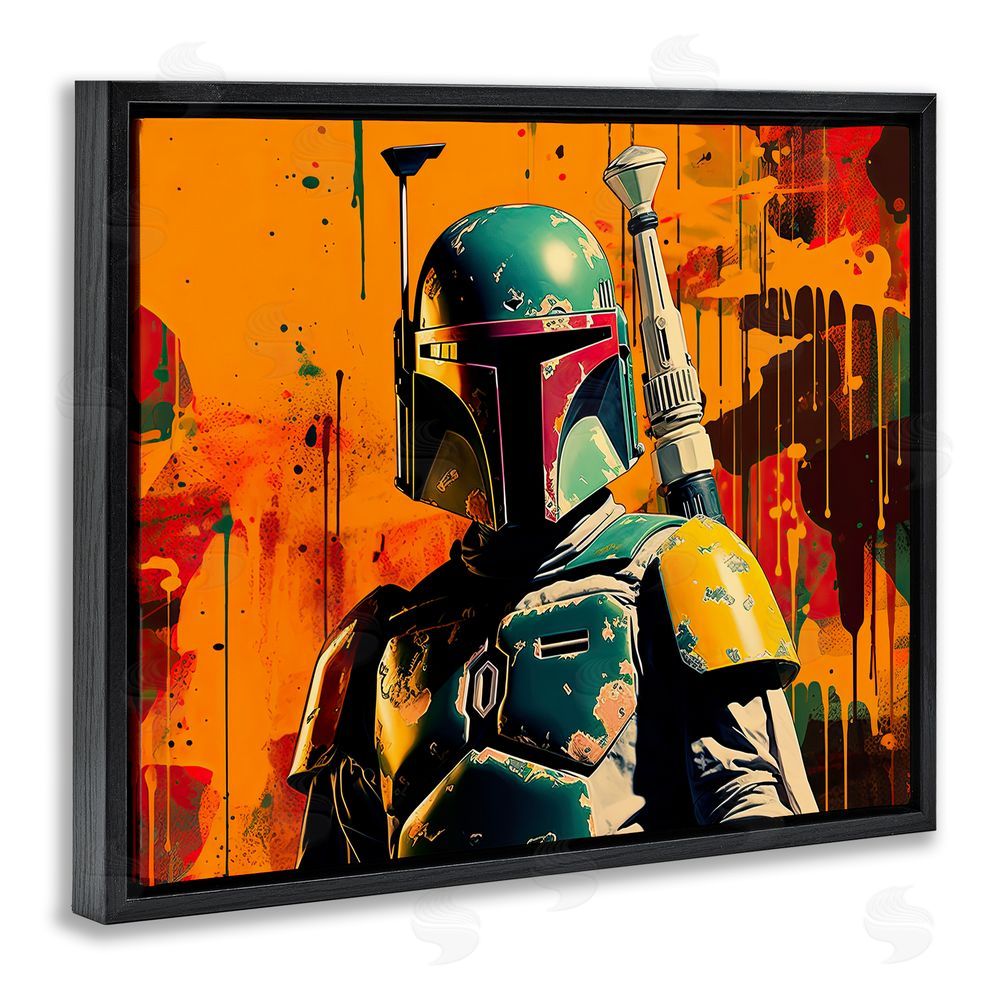 Birch & Ink Sci-Fi Pop Urban Style Black Floating Frame Canvas Wall Art Print