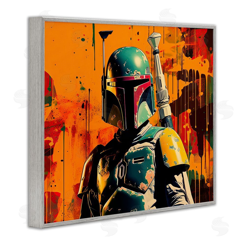 Birch & Ink Sci-Fi Pop Urban Style Gray Framed Giclee Wall Art Print