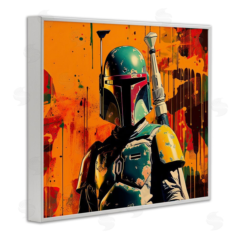 Birch & Ink Sci-Fi Pop Urban Style White Framed Giclee Wall Art Print