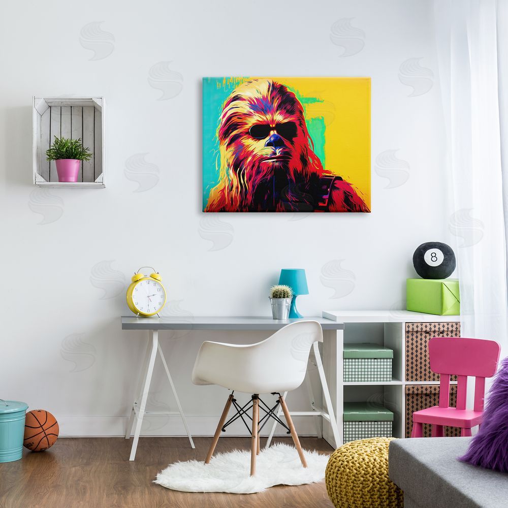 Birch & Ink Abstract Sci-Fi Creature Canvas Wall Art Print in Room