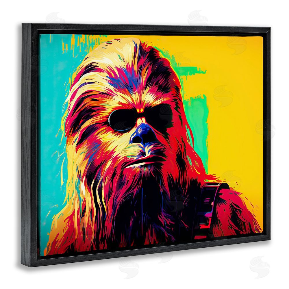 Birch & Ink Abstract Sci-Fi Creature Black Floating Frame Canvas Wall Art Print