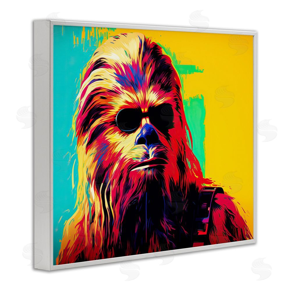 Birch & Ink Abstract Sci-Fi Creature White Framed Giclee Wall Art Print