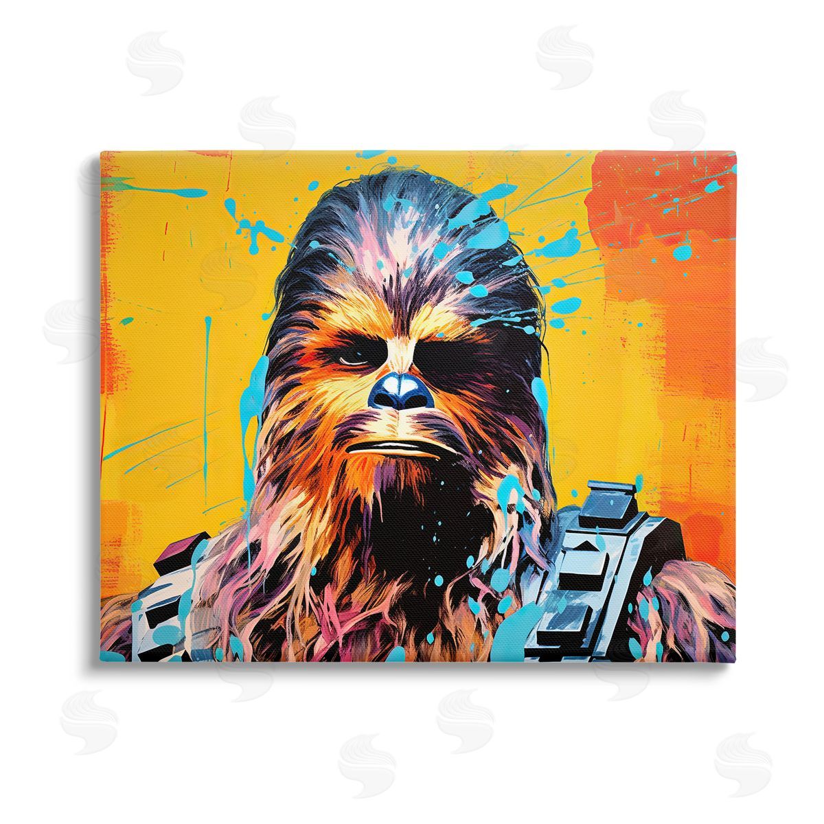Birch & Ink Urban Splash Sci-Fi Creature Stretched Canvas Wall Art Print