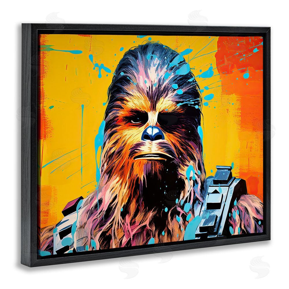 Birch & Ink Urban Splash Sci-Fi Creature Black Floating Frame Canvas Wall Art Print
