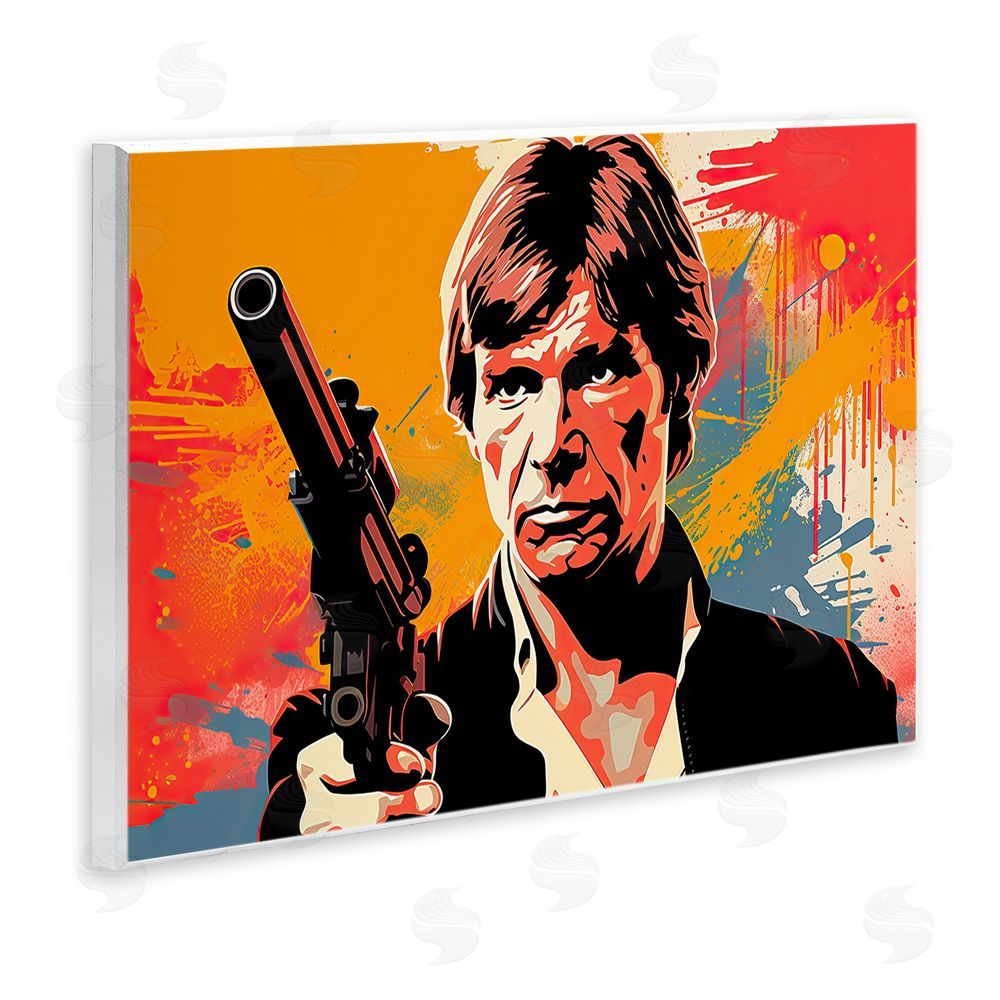 Birch & Ink Modern Paint Splash Sci-Fi Wall Plaque Art Print