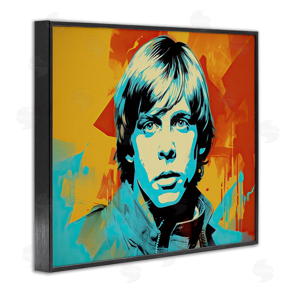 Birch & Ink Pop Style Luke Portrait Black Framed Giclee Wall Art Print