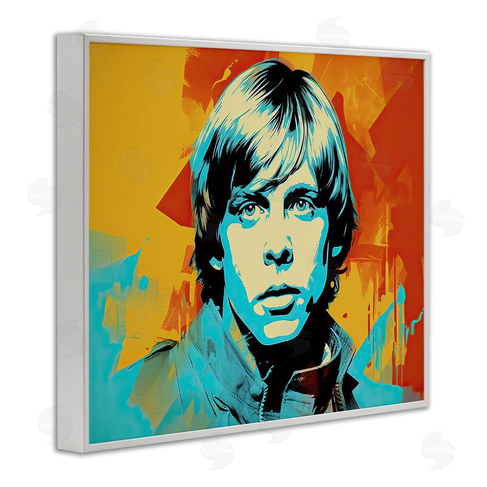 Birch & Ink Pop Style Luke Portrait White Framed Giclee Wall Art Print