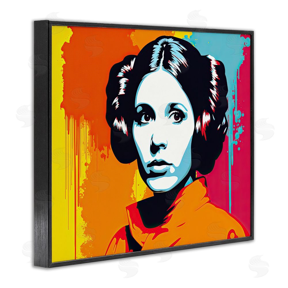 Birch & Ink Urban Pop Sci-Fi Woman Black Framed Giclee Wall Art Print