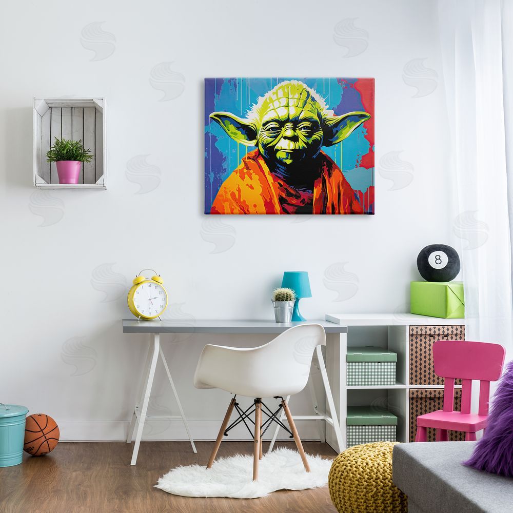 Birch & Ink Pop Style Sci-Fi Creature Canvas Wall Art Print in Room