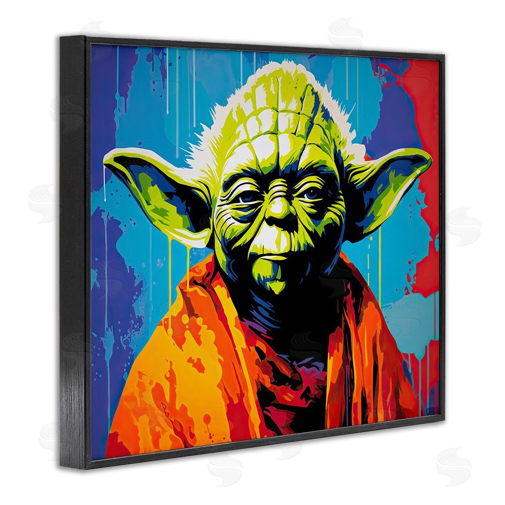 Birch & Ink Pop Style Sci-Fi Creature Black Framed Giclee Wall Art Print