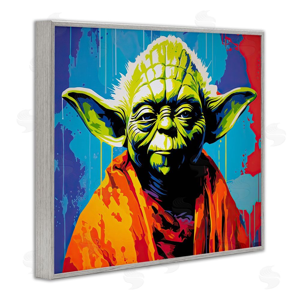 Birch & Ink Pop Style Sci-Fi Creature Gray Framed Giclee Wall Art Print