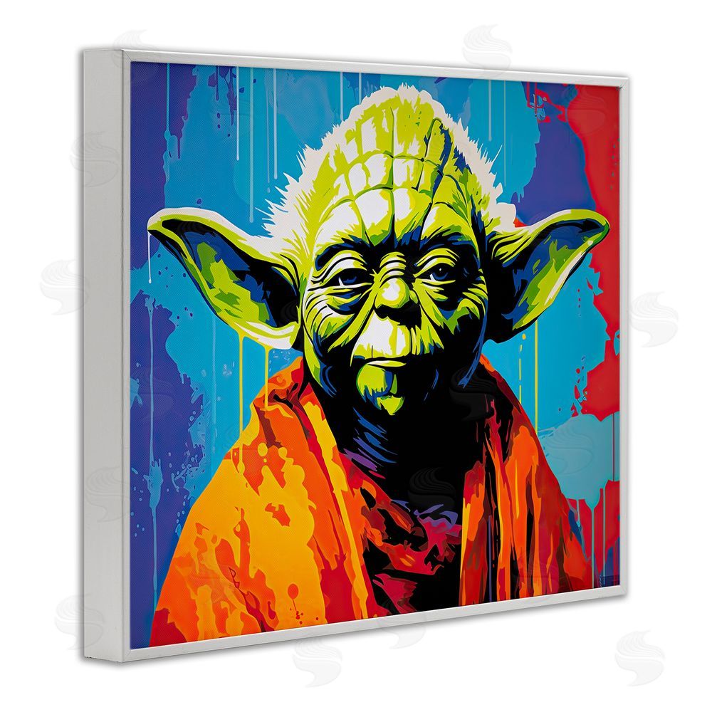 Birch & Ink Pop Style Sci-Fi Creature White Framed Giclee Wall Art Print