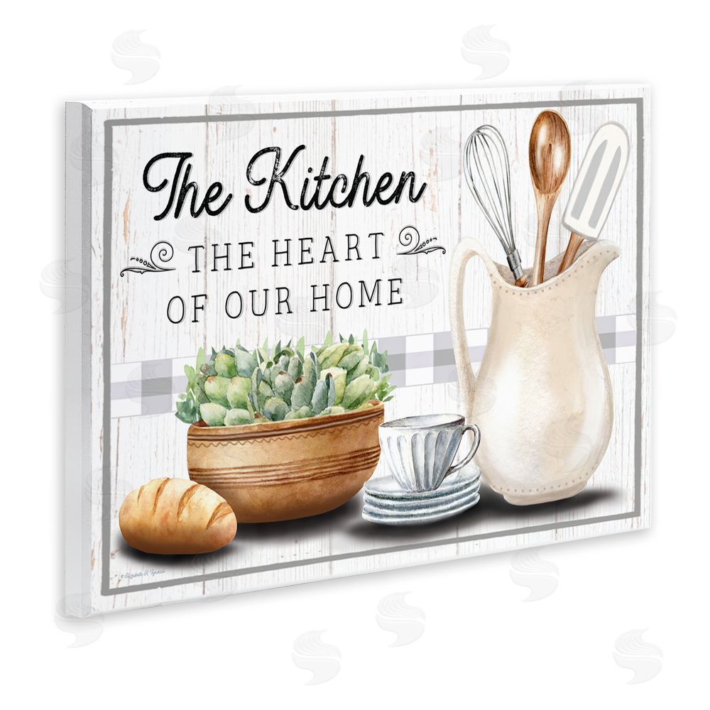Elizabeth Tyndall Kitchen Heart of Home Wall Plaque Art Print