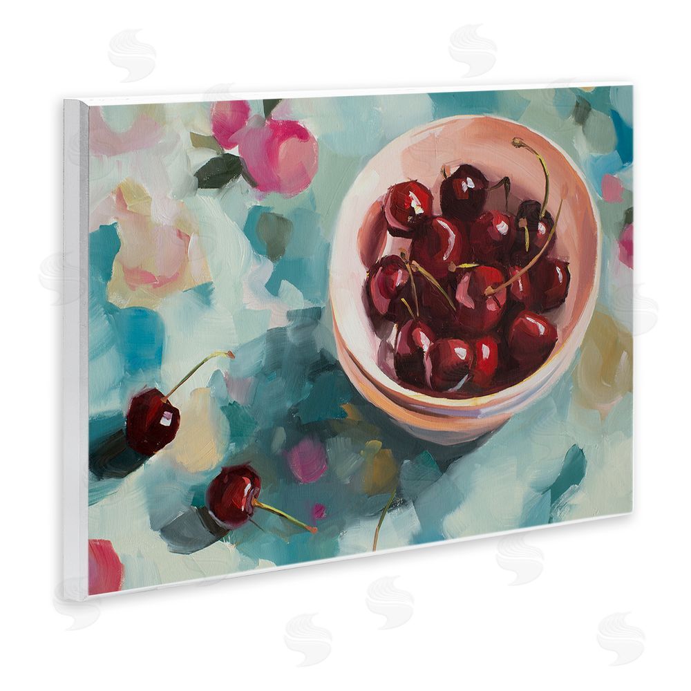 Jenny Westenhofer Cherries Still Life Painting Wall Plaque Art Print