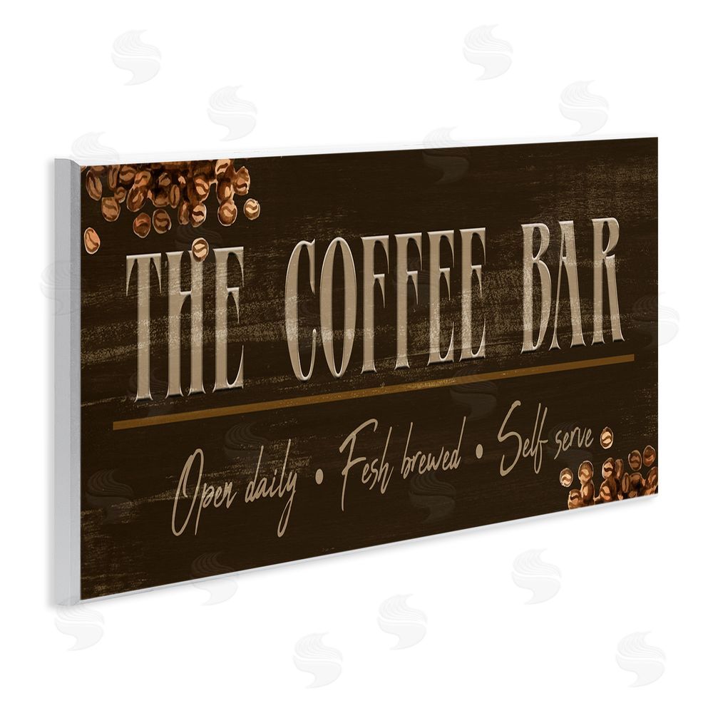 Kim Allen Rustic Coffee Bar Sign Wall Plaque Art Print