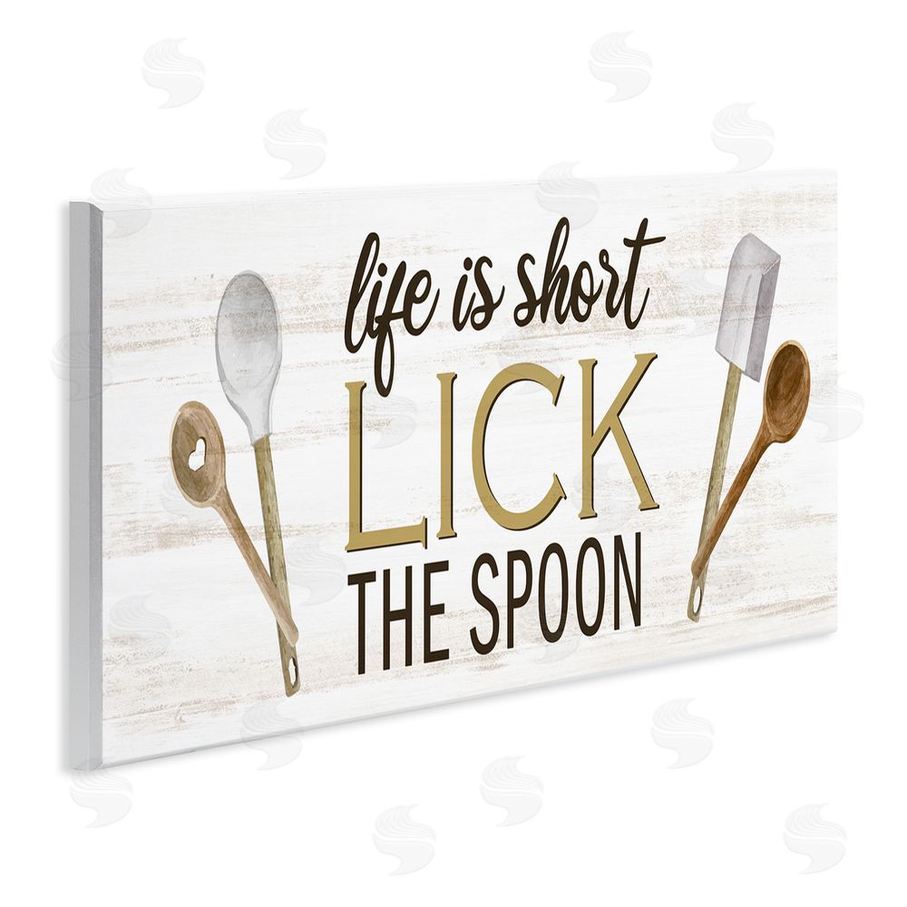 Kim Allen Lick the Spoon Kitchen Wall Plaque Art Print