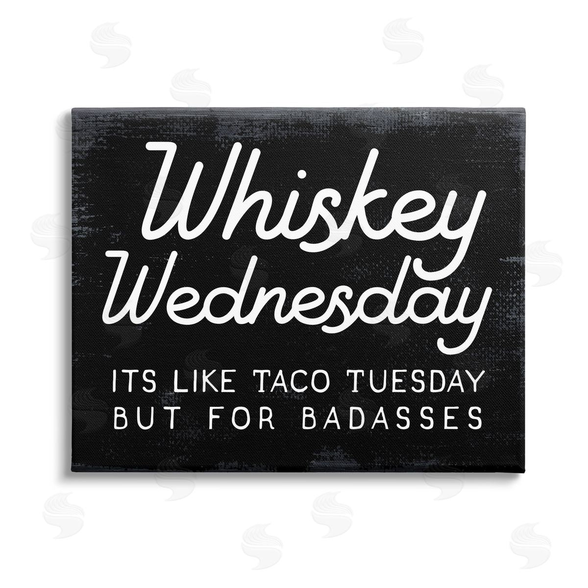 Stupell Studio Funny Whiskey Wednesday Stretched Canvas Wall Art Print