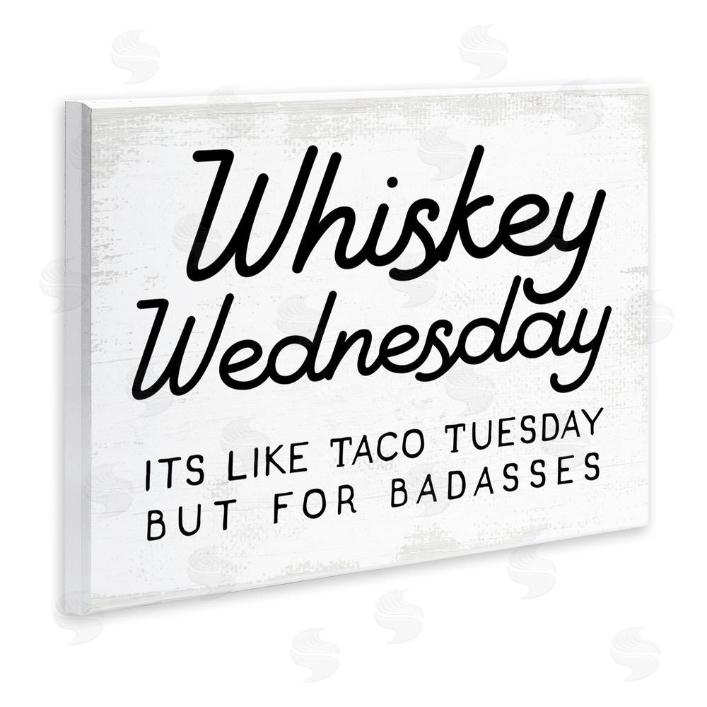 Stupell Studio Rustic Whiskey Wednesday Wall Plaque Art Print