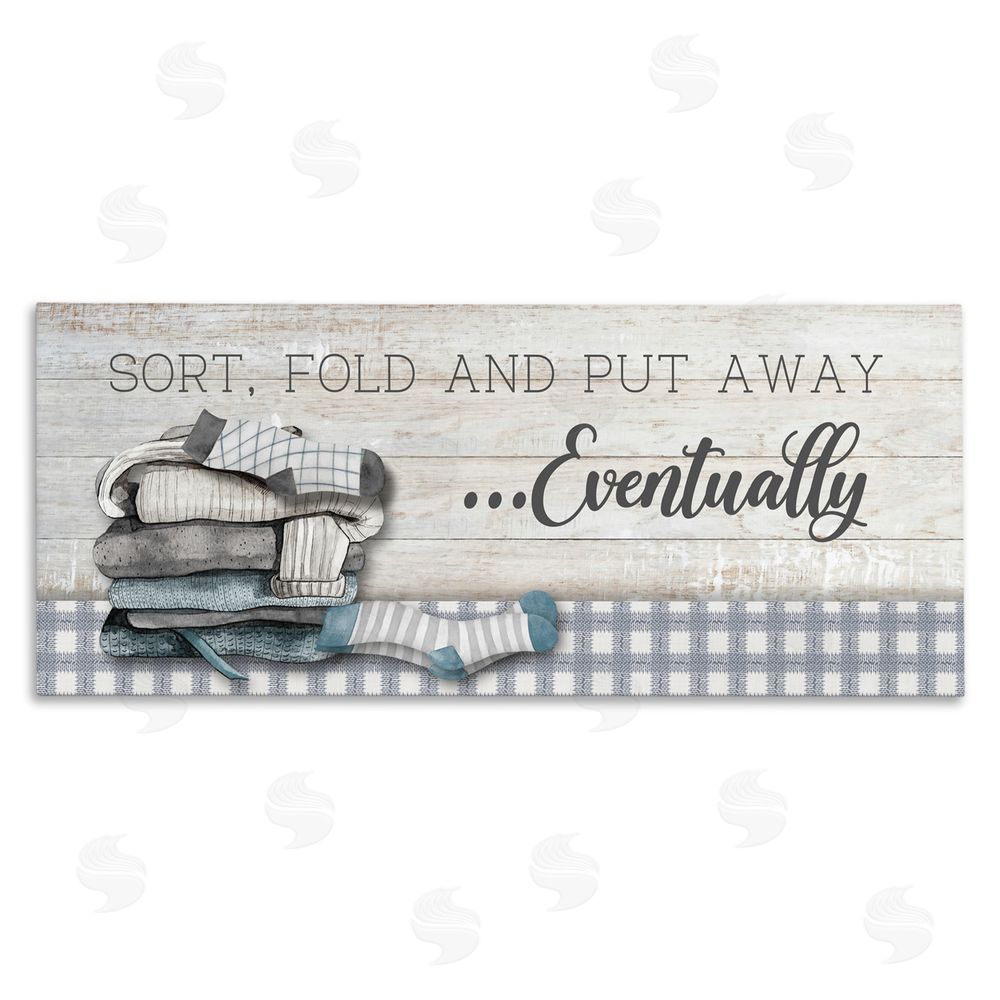 Conrad Knutsen Laundry Put Away Eventually Stretched Canvas Wall Art Print