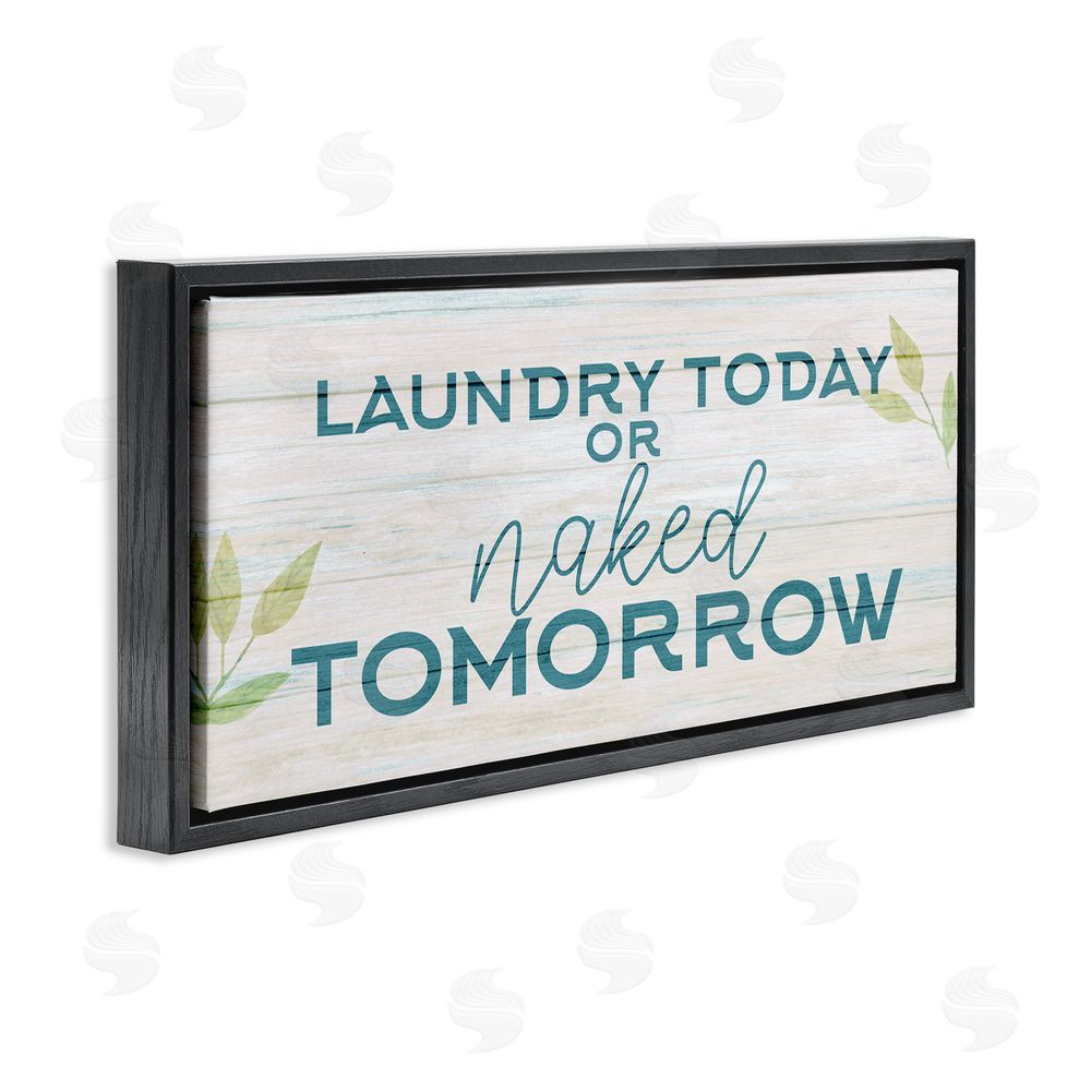 Kim Allen Charming Country Laundry Black Floating Frame Canvas Wall Art Print