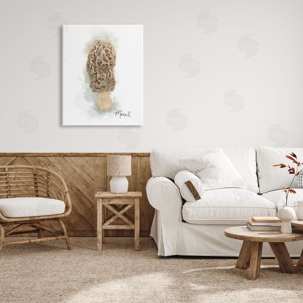 Matthew Piotrowicz Abstract Morel Mushroom Canvas Wall Art Print in Room