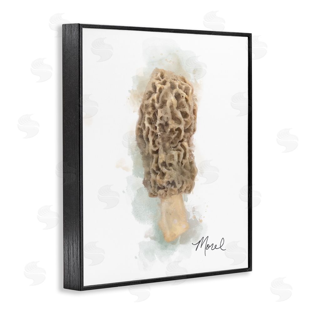 Matthew Piotrowicz Abstract Morel Mushroom Black Framed Giclee Wall Art Print