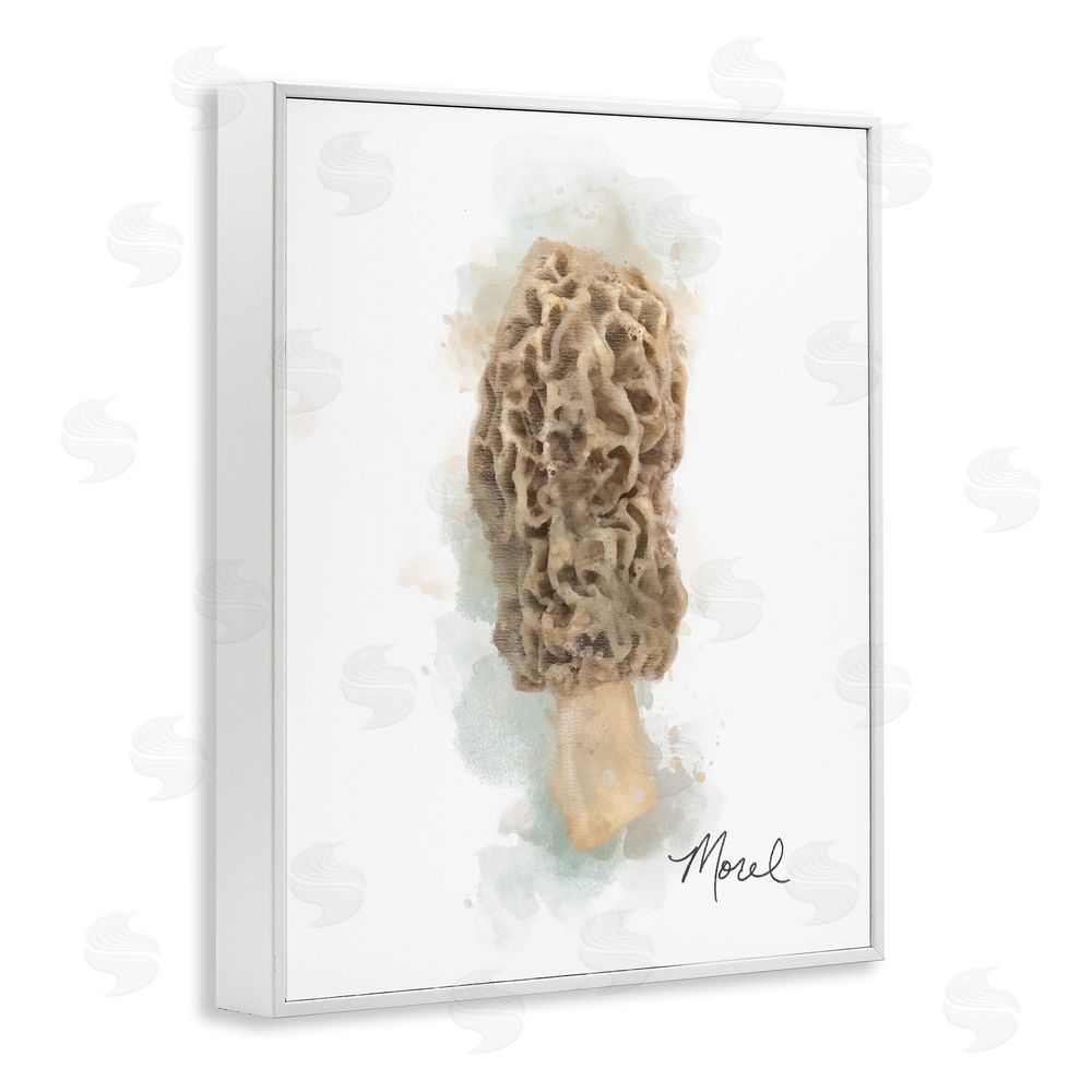 Matthew Piotrowicz Abstract Morel Mushroom White Framed Giclee Wall Art Print