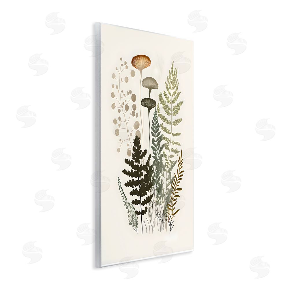Petal Prints Design Neutral Forest Ferns Wall Plaque Art Print