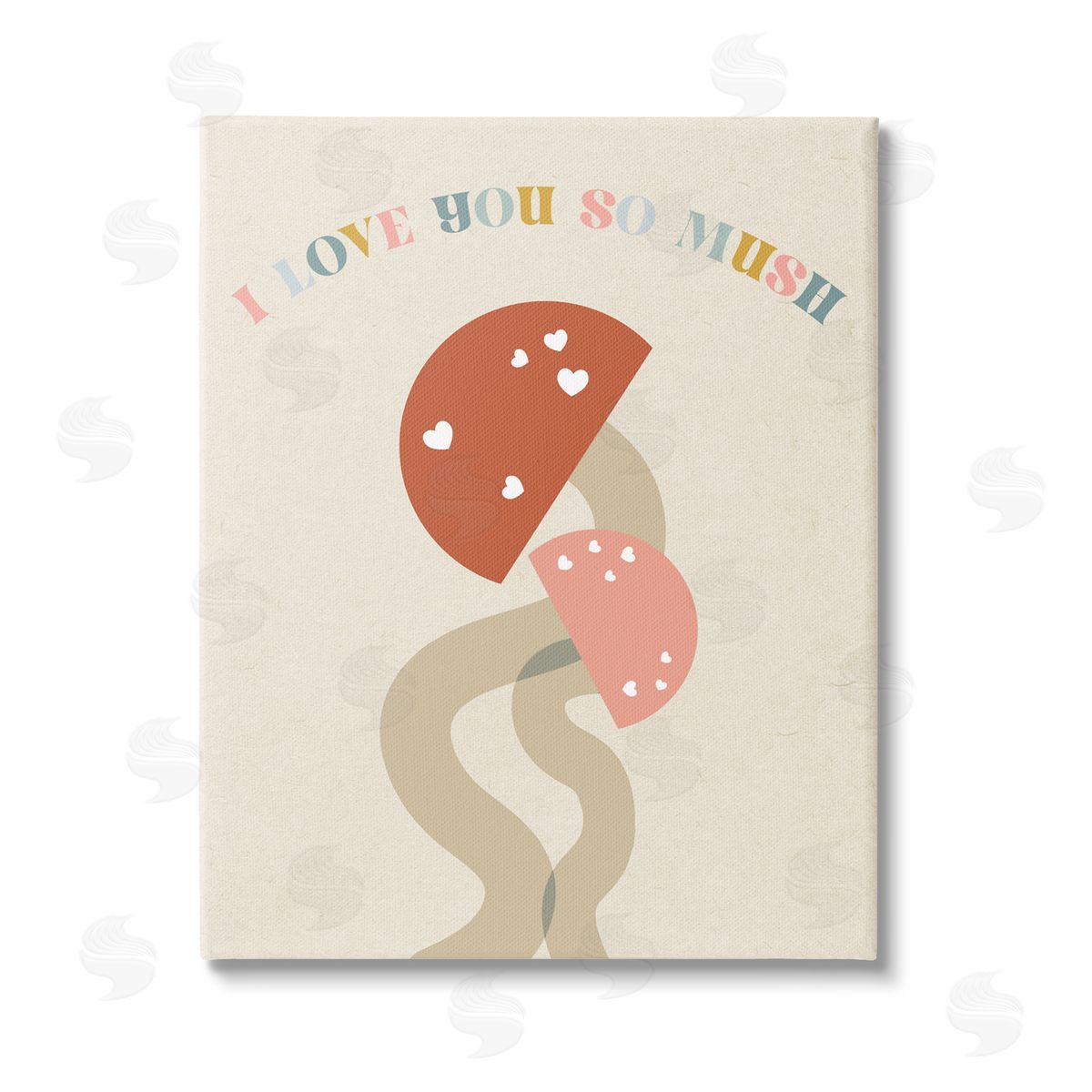 Stupell Studio Love you So Mush Stretched Canvas Wall Art Print