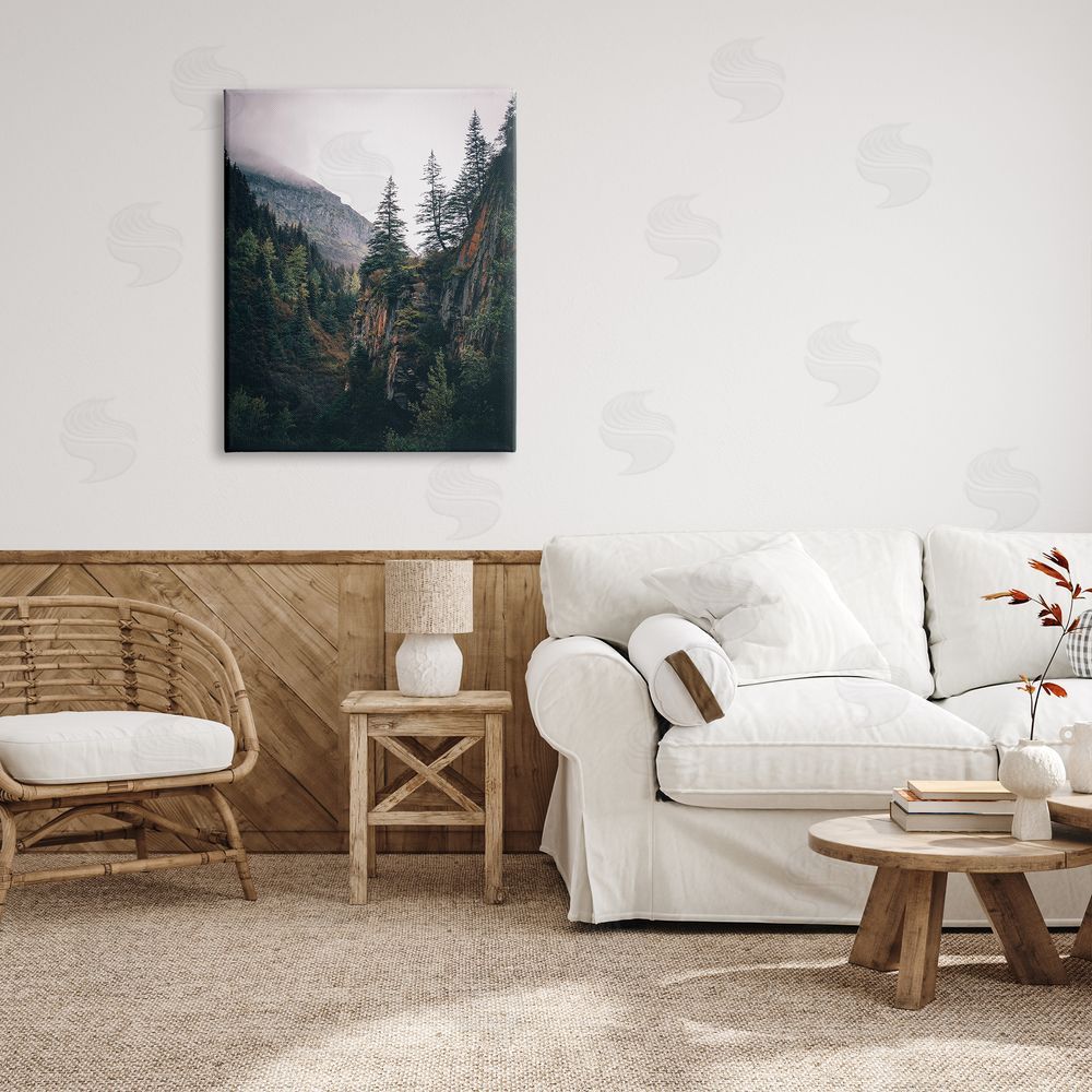 Daniel Sproul Rustic Mountain Landscape Canvas Wall Art Print in Room